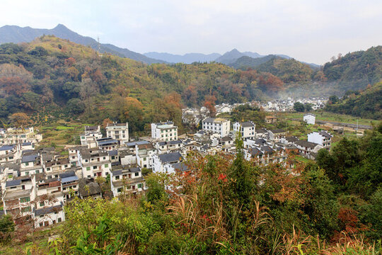 秋天的婺源長溪村