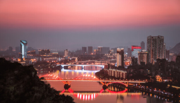 廣西柳州城市夜景