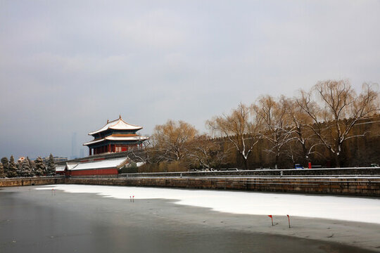 故宮神武門雪景