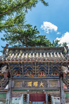 山西五臺(tái)山黛螺頂天王殿