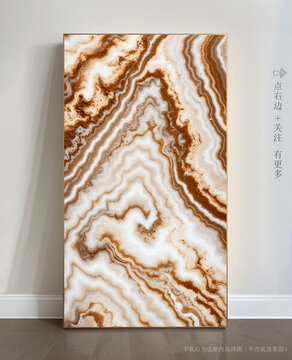 抽象大理石玄關(guān)裝飾畫