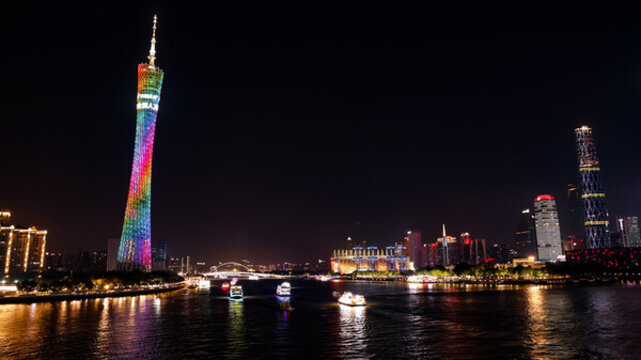 廣州地標建筑夜景