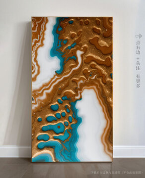 玄關(guān)大理石背景墻抽象畫(huà)