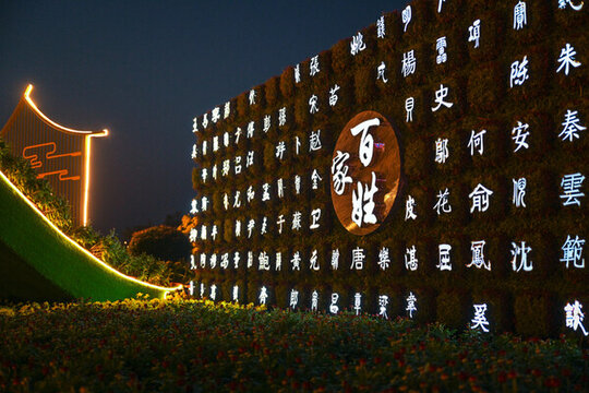 中國開封菊花文化節(jié)市民廣場(chǎng)夜景