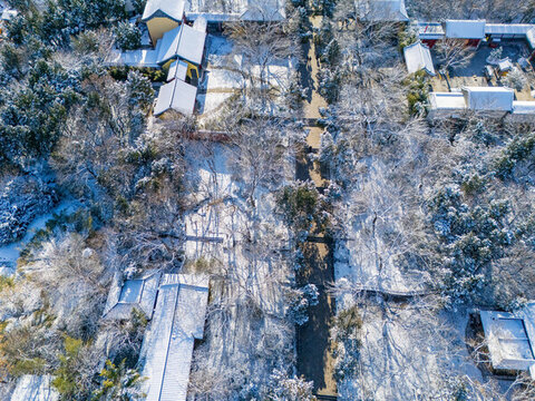 濟南千佛山雪景