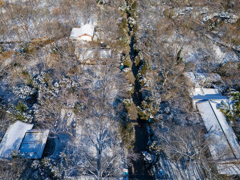 濟南千佛山雪景