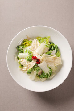青菜炒豆筋
