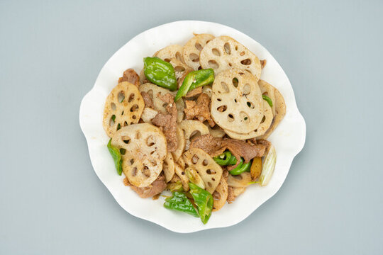 蓮藕炒肉片