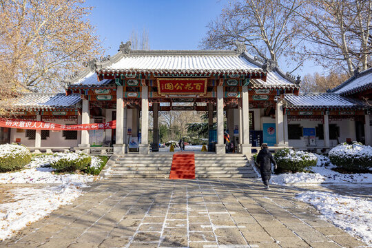 濟南百花公園雪景