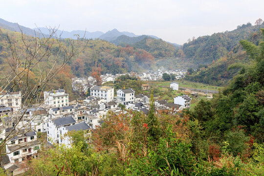秋天的婺源長溪村