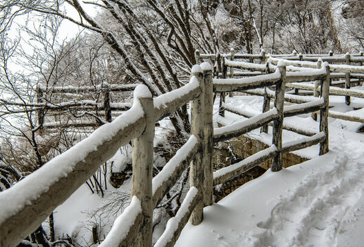 白石山雪景
