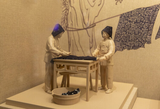 藍(lán)印花布制作