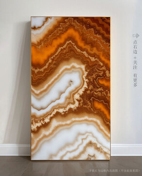 抽象大理石玄關(guān)裝飾畫