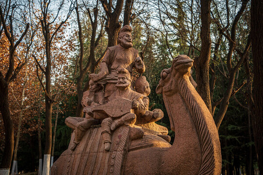 西安環(huán)城公園胡人雕塑