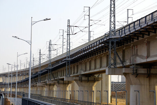 高鐵軌道高架橋建筑