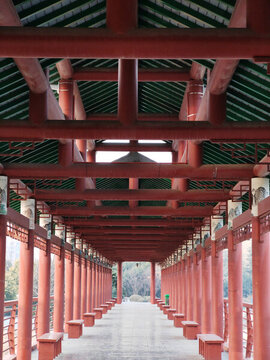 仿古建筑天橋走廊