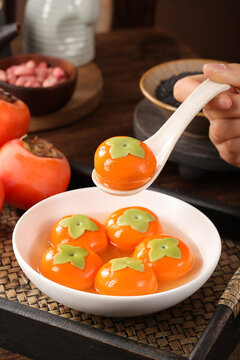 柿子湯圓