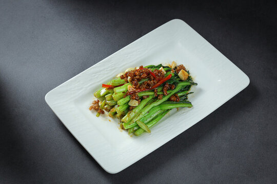 肉沫菜心