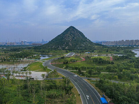 山東濟(jì)南華山航拍
