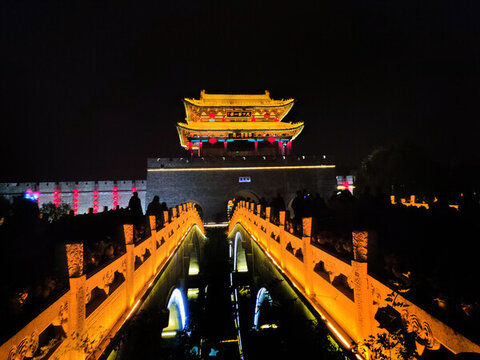 古城臺兒莊夜景