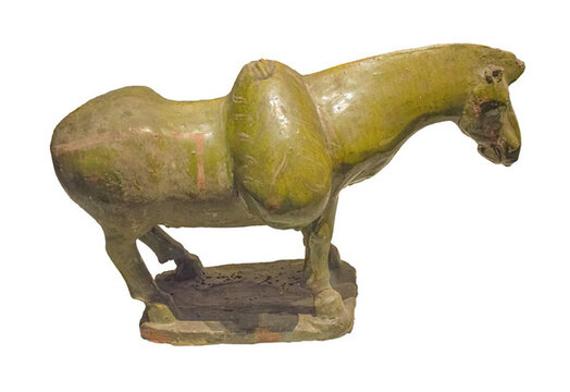 北魏釉陶馱糧驢
