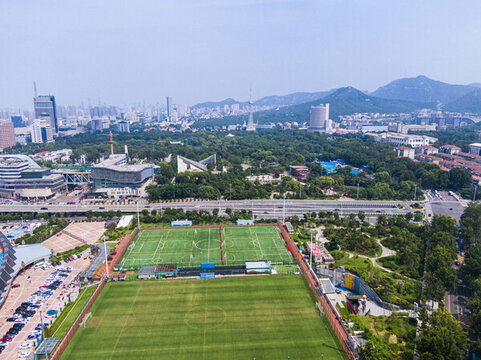 山東濟(jì)南城市航拍