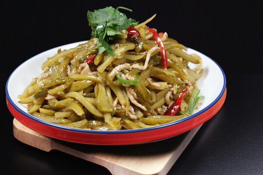 大頭菜炒肉絲