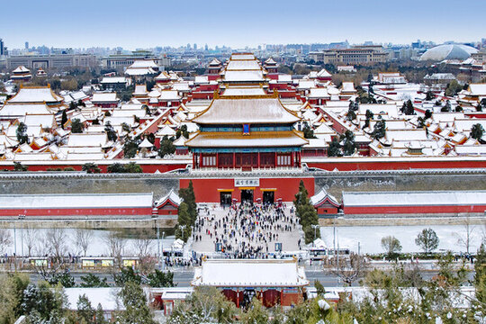 北京故宮雪景