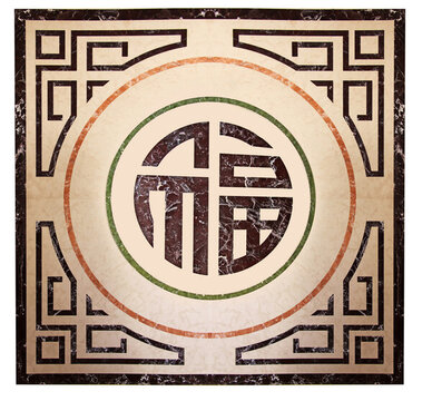 石材拼花方形地磚圖案