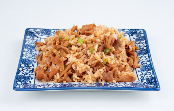 鐵板鴨腸炒飯