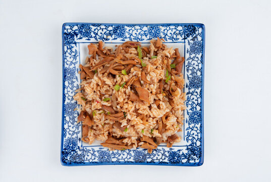 鐵板鴨腸炒飯