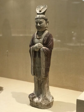 鞏義博物館館藏彩繪文俑