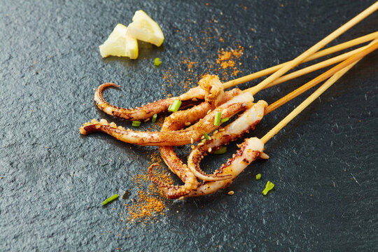 炸魷魚須串