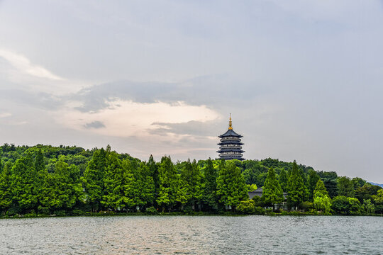 杭州西湖十景之雷峰夕照