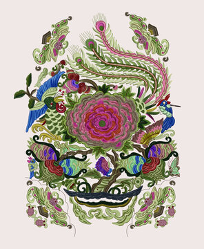 繡花民族風(fēng)