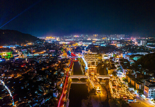 長汀夜景