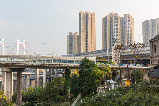 城市建筑高架橋