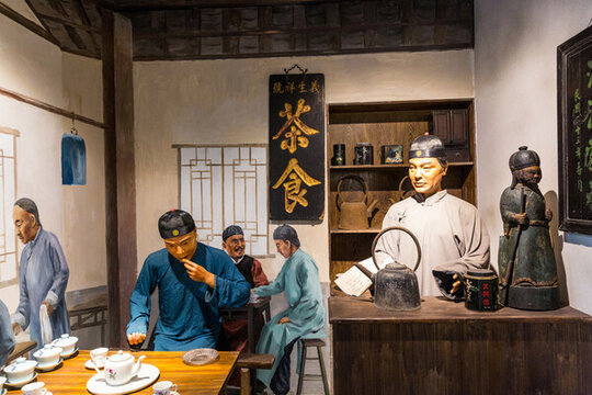 老成都老茶館雕塑