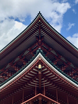 日本古建筑日式古建筑飛檐斗拱
