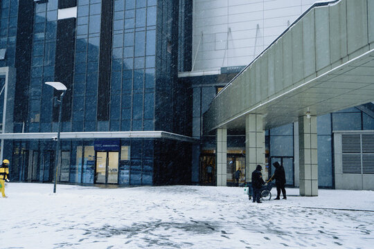 雪地工人