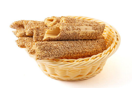 芝麻酥糖灶糖芝麻桿