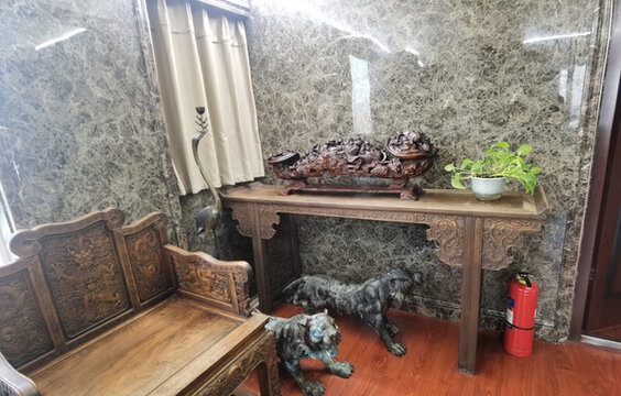 古青銅神獸古典家具實木神獸