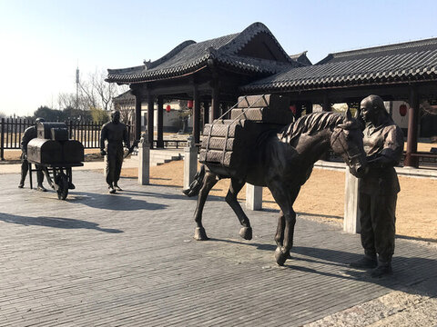 馬幫鏢局文化雕塑