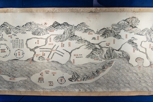清代大清國臺灣府海陸布防全圖