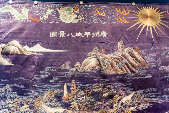 國(guó)家海洋博物館清代羊城八景圖