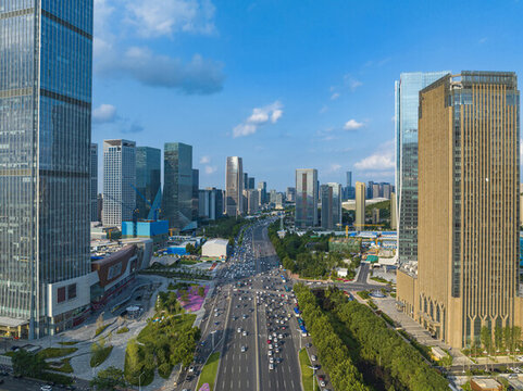 山東濟(jì)南中央商務(wù)區(qū)航拍