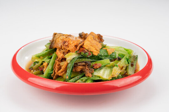 黃魚(yú)油麥菜