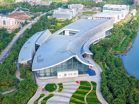 俯瞰中国海南南海博物馆