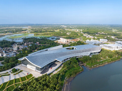 俯瞰中国海南南海博物馆