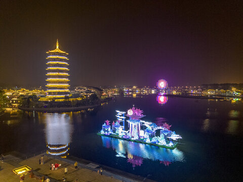 長(zhǎng)沙銅官窯夜景